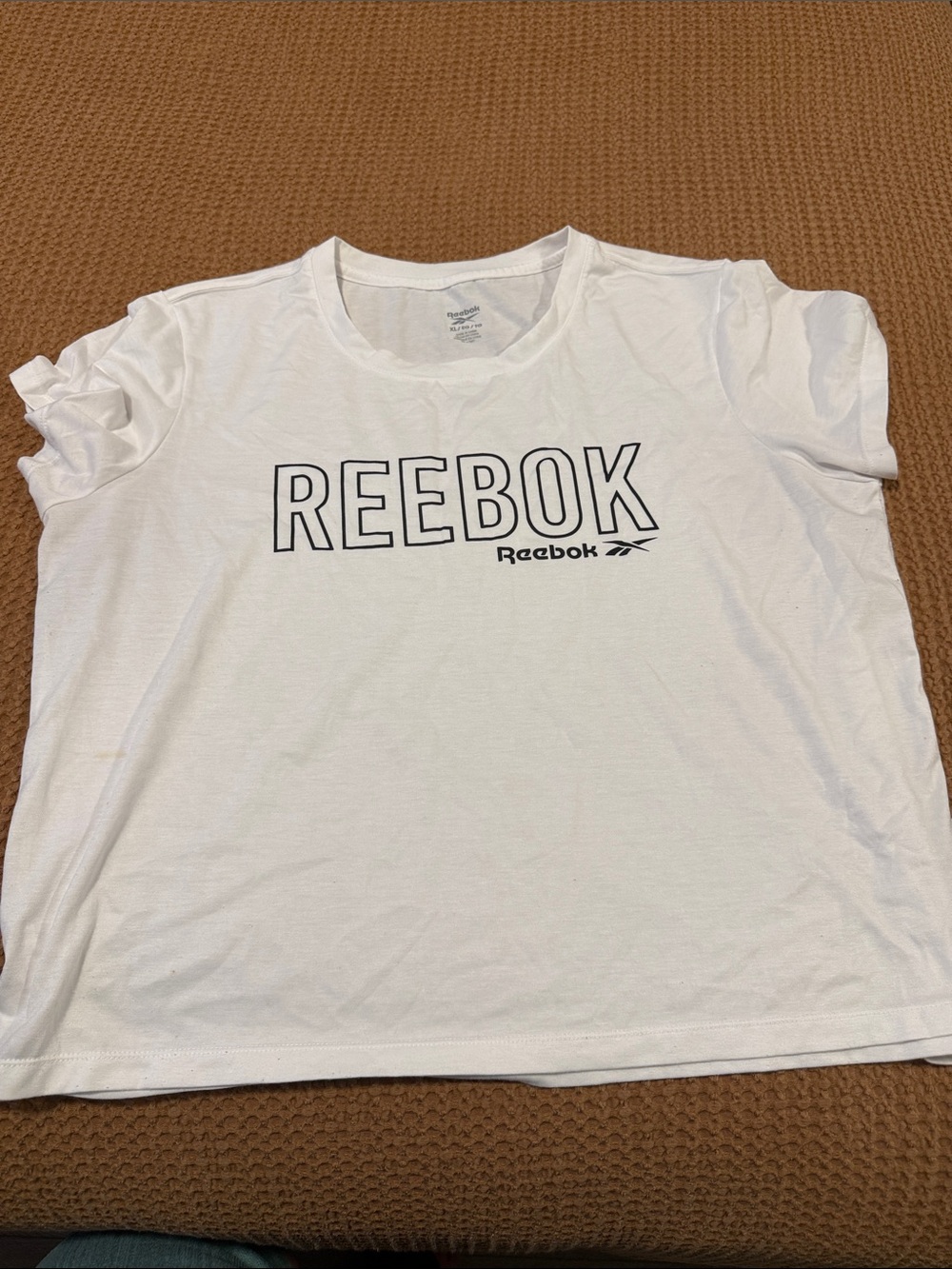 Reebok White Short Sleeve Logo Tee